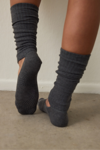 Penti Anthracite Non-Slip Sole Band Pilates & Yoga Leggings Socks