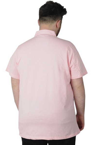 ModeXL Mode Xl Large Size T-shirt Polo Mode Club 22330 Salmon