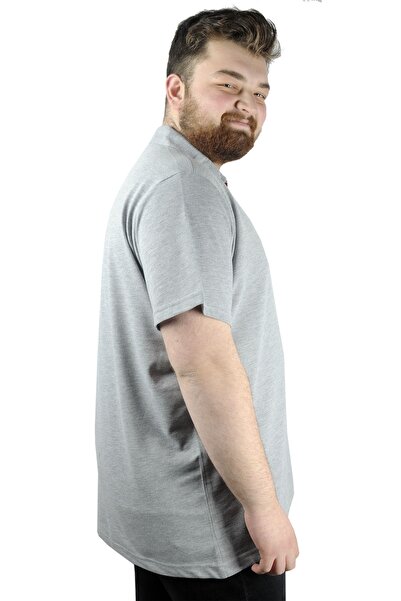 ModeXL Mode Xl Large Size Men's T Shirt Polo Mdx Club 22305 Gray Melange