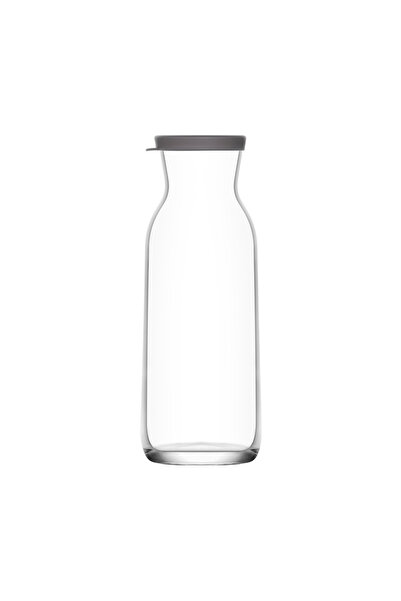 LAV Fonte Cam Karaf Tekli 1,2 L Gri Silikon Kapaklı (Sürahi )