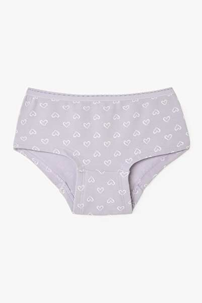 Penti Girl's Heart Patterned Regular Waist 3-Piece Hipster Panties