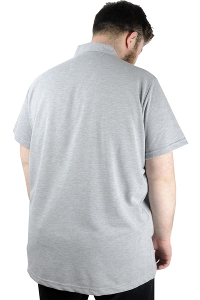 ModeXL Mode Xl Large Size Men's T Shirt Polo Mdx Club 22305 Gray Melange