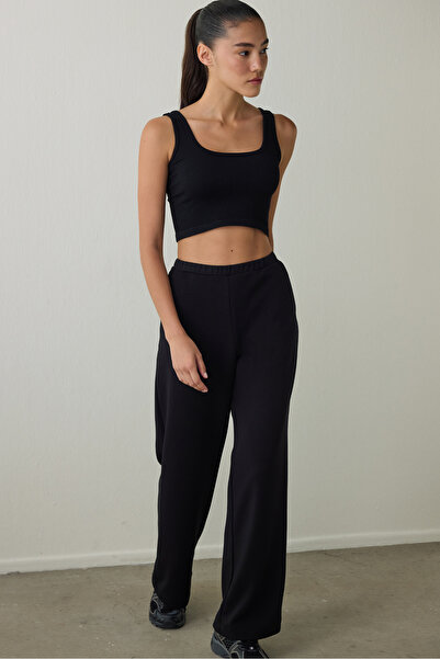 Penti Black Silky Feel Loose Fit Sweatpants