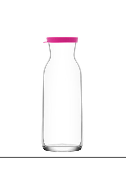 LAV Fonte Cam Karaf Tekli 1,2 L Pembe Silikon Kapaklı (Sürahi )