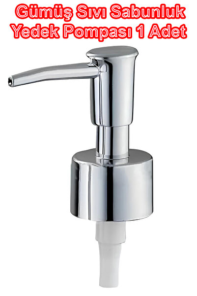 betonmall Gümüş Sıvı Sabunluk Pompası | Şampuan, Duş Jeli ve Losyon Şişeleri ...