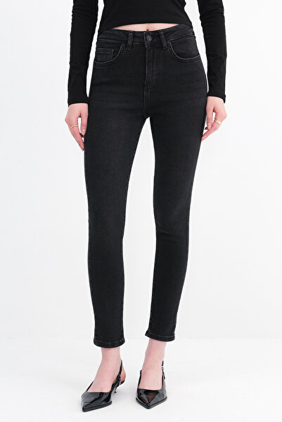 Addax High Waist Skinny Jeans - Pn6578-Pnp
