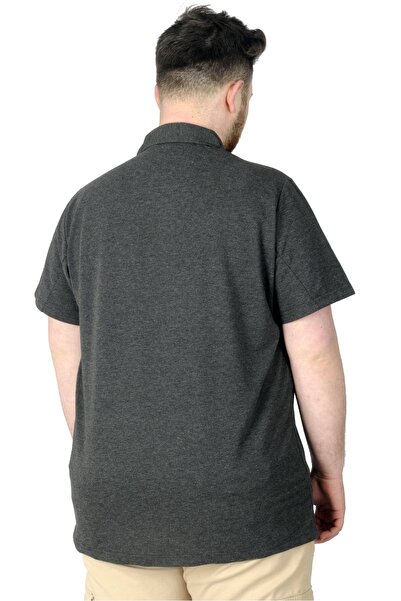 ModeXL Mode Xl Large Size Men's T-shirt Polo Mdx Club 22305 Anthracite