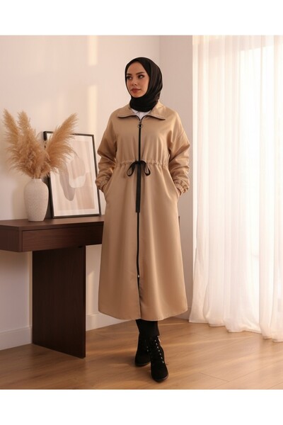 Modamorfo High Collar Tunnel Lace-Up Trench