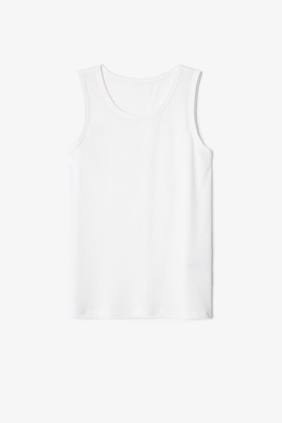 Penti Off-White Boy's Captain Line Striped 2-Piece Undershirt