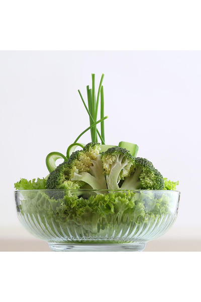 LAV Tokyo Cam Salata Kasesi Tekli Büyük Boy 1500 ml Yuvarlak (Sunum Kasesi , Hazırlık Kasesi)