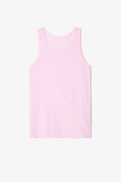 Penti Girl's Two Heart Heart Patterned Cotton Thick Strap 2-Piece Undershirt