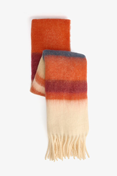 Penti Bunter Alba-gestreifter Schal mit weicher Textur