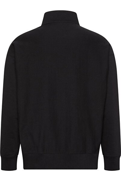 Calvin Klein Jeans s límcem na zip černá pánská mikina LV04RD236GUB1 LS PREMIUM TERRY MICR