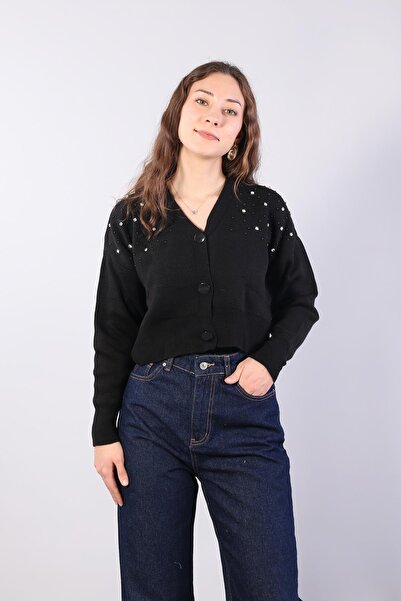 Mckanzie 1455 Buttoned Stone Mini Cardigan