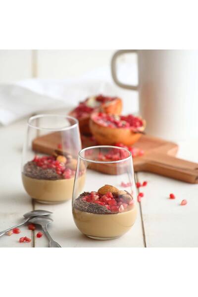 LAV Gaia Glass White Wine Glass Set of 6 360 ml (Soft Drink/Wine Glass)