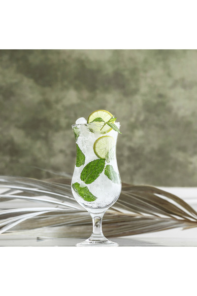 LAV Fiesta Cam Kokteyl Bardağı 6'lı 460 ml (Meşrubat/Smoothie /Milkshake/Soğuk Kahve Bardağı )