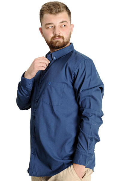 ModeXL Cămașă pentru bărbați de mărime mare Mode Xl cu buzunar Oxford 20366 Parlament