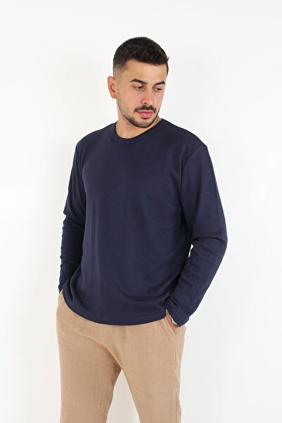 Mckanzie 5503 (5775) Φούτερ με λαιμόκοψη σε σχήμα O με έκπλυση με βελόνα