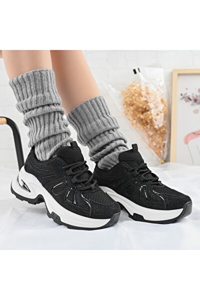 Tmall Pantofi sport pentru femei, cu inserții de plasă și pietre, TM1D1415, n...