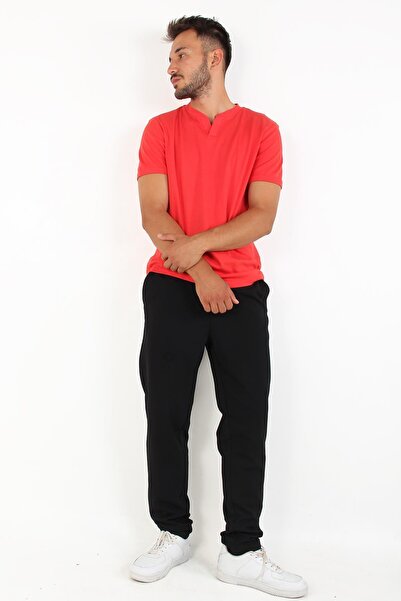 Mckanzie 2122 Μπλουζάκι με τρία κουμπιά Judge Collar Ribbed Modern Fit