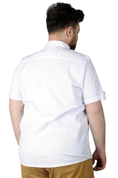 ModeXL Mode Xl Large Size Shirt Kkol Double Pocket Cover 20361 White