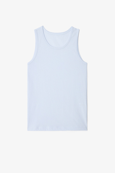 Penti Boy's Moo Farm Cow Patterned Thick Strap Cotton 2-Piece Undershirt