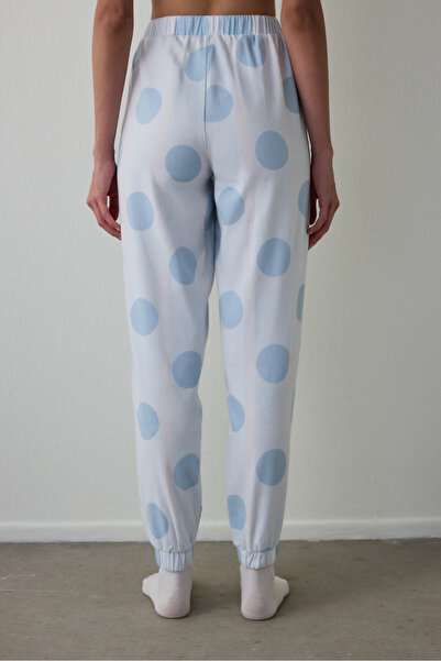 Penti Gardenya Magic Polka Dot Cotton Tie Detail Pajama Bottoms