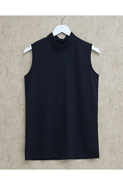 Modamorfo Half Turtleneck Zero Sleeve Undershirt - Black