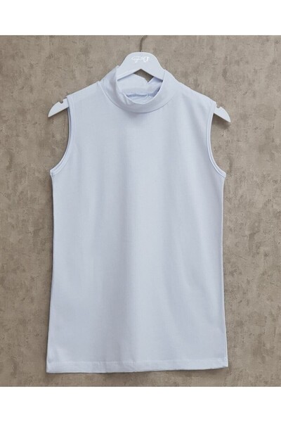 Modamorfo Half Turtleneck Zero Sleeve Undershirt - White