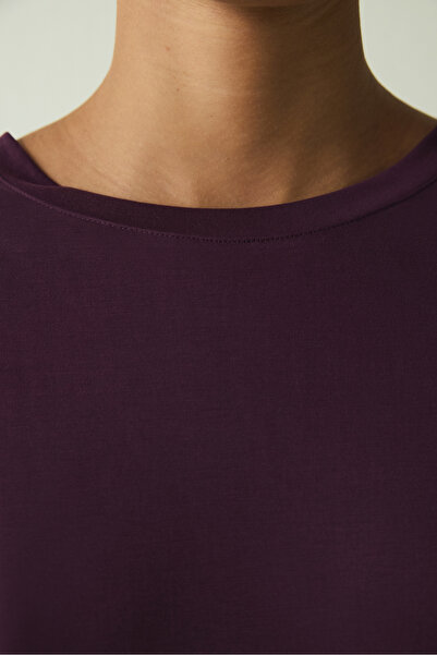 Penti Purple Crew Neck Short Sleeve Modal T-Shirt