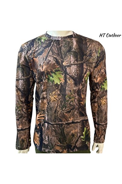 HT Outdoor το μοντέλο μας με σχέδιο δέντρου (πράσινα καφέ φύλλα)