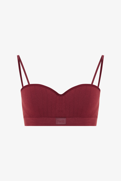 Penti Burgundy Stardoll Seamless Underwire Push up Strapless Bra