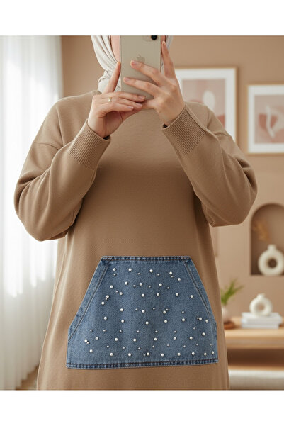 Modamorfo Трикотажний комплект з кишенями Kot Kanguru - Vizon