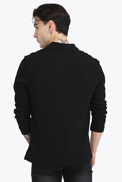 Mckanzie 5708 Φούτερ με λαιμόκοψη πόλο με δύο κουμπιά