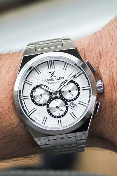 Daniel Klein ساعة يد رجالية بسوار فولاذي DK345988