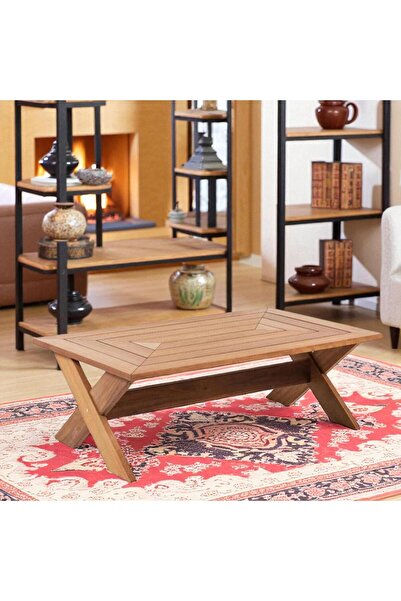 ReHome Cross OS İroko Bahçe Balkon Masası