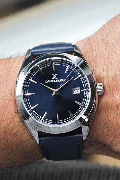 Daniel Klein Dk253894 Leather Strap Men's Wristwatch