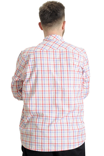 ModeXL Mode Xl Large Size Men's Shirt Plaid Long Sleeve 23300 Water Green