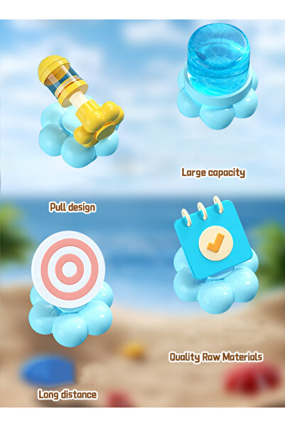 Generic Leon Home 4 Piece Kids Water Blasters Soakers Water Gun Set for Outdoor Summer Fun, Beach, Pool & Ba