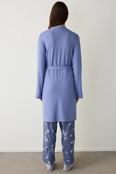Penti Indigo Hailee Soft Long Sleeve Dressing Gown