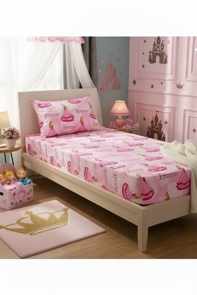 Home Single Fitted Sheet Set +1 Pillowcase