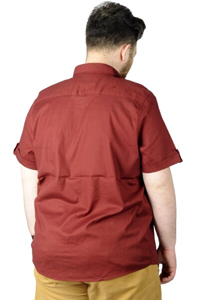 ModeXL Mode Xl Large Size Shirt Gabardine Tekpep 22363 Plum