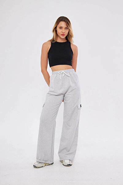 Lesa Wear Oversize Palazzo Trousers - Cargo Pocket
