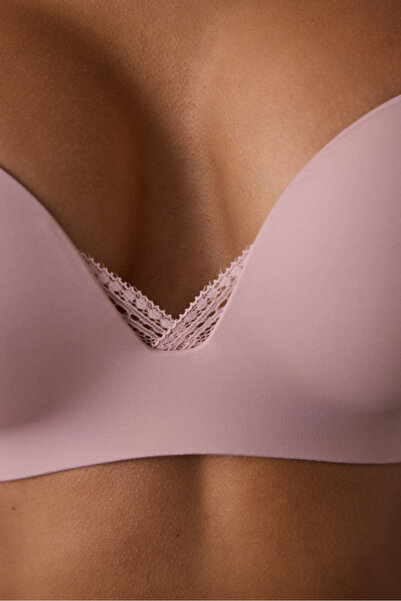 Penti Špinavě růžová podprsenka Eliza bez kostic push-up