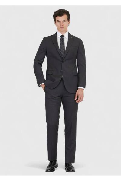 Ramsey Anthracite Straight Regular Fit 100% Wool Suit