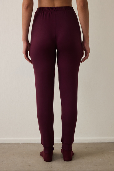 Penti Burgunderrote Pyjamahose