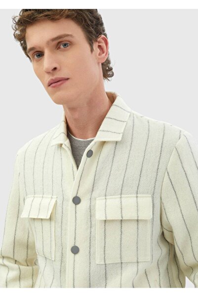 Ramsey Ecru Shirt Jacket
