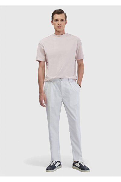 Ramsey Pantaloni casual cu dungi albe