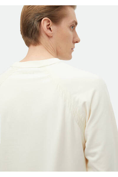 Ramsey Εκρού Πλατύ Φούτερ με λαιμόκοψη