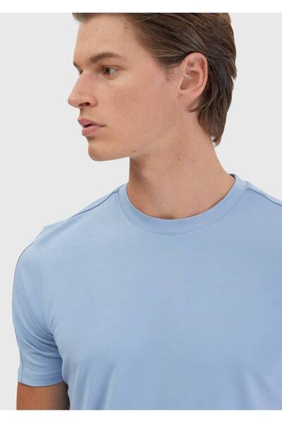 Ramsey Light Blue Crew Neck T-Shirt